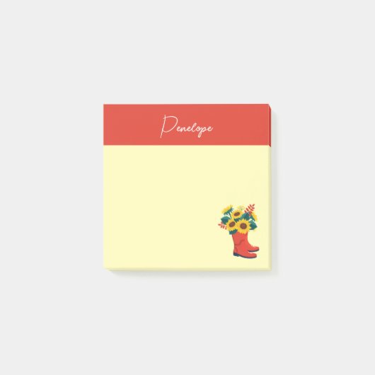 Frühlingssonne und Regenschüsse Post-it Klebezettel (Vorderseite)