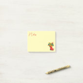 Frühlingssonne und Regenschüsse Post-it Klebezettel (Auf Schreibtisch)