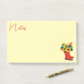 Frühlingssonne und Regenschüsse Post-it Klebezettel (Auf Schreibtisch)