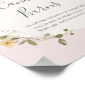 Frühlingssonne Wildblume Blush diese Kerze brennt Poster (Ecke)