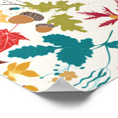 Frühlingssorgen Gelbe Lila Blume Brautparty Poster (Ecke)