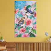 Frühlingsspalten MalCanvas drucken Leinwanddruck (Insitu (Wohnzimmer))