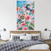 Frühlingsspalten MalCanvas drucken Leinwanddruck (Insitu (Schlafzimmer))