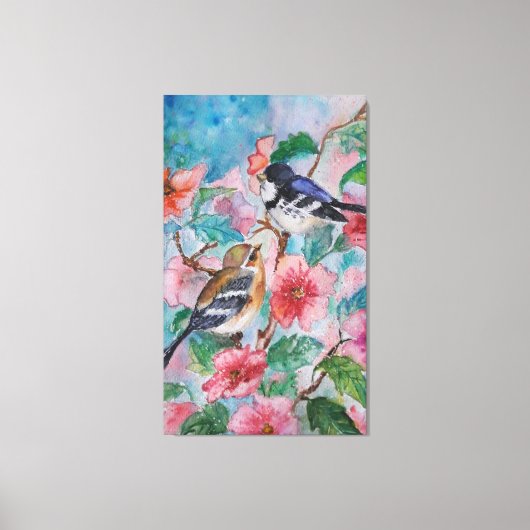 Frühlingsspalten MalCanvas drucken Leinwanddruck (Vorderseite)