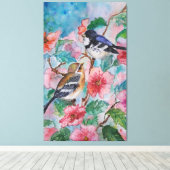 Frühlingsspalten MalCanvas drucken Leinwanddruck (Insitu (Holzboden))