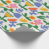 Frühlingsspass floral geschenkpapier (Ecke)