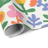 Frühlingsspass floral geschenkpapier (Rolleneckpunkt)