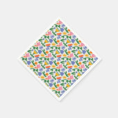 Frühlingsspass floral serviette (Ecke)