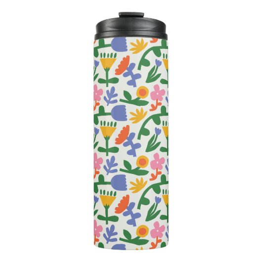 Frühlingsspass floral thermosbecher (Vorderseite)