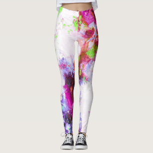 Frühlingssplash Abstrakte Künstlerische Alkoholtin Leggings