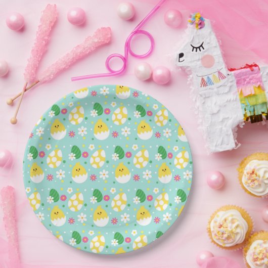 Frühlingsstäbchen Pappteller (Party)