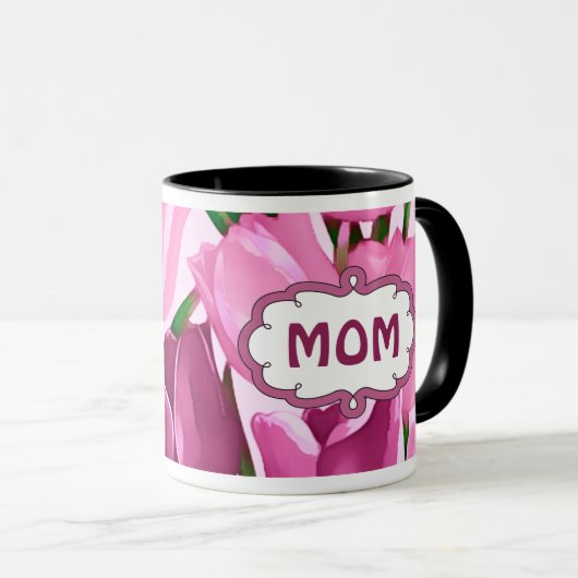 Frühlingsstift Malerei Muttertagsgeschenk Tasse (VorderseiteRechts)