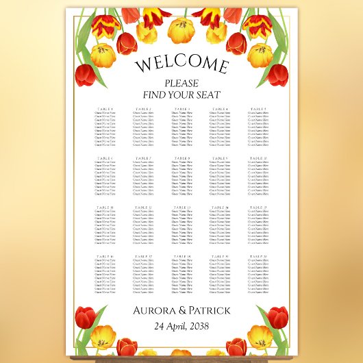 Frühlingsstift Weiße Blütendecke Poster
