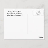 Frühlingsstimmung am Morgen.. Postkarte (Rückseite)