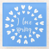 Frühlingsstimmung, Liebe Glasuntersetzer (Vorderseite)