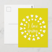 Frühlingsstimmung, Liebe Postkarte (Vorne/Hinten)