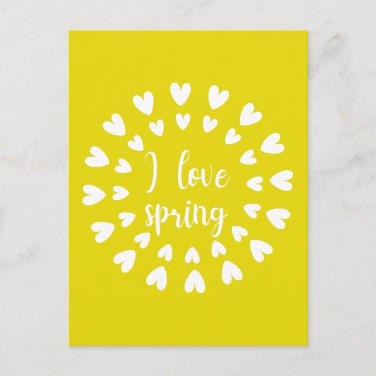 Frühlingsstimmung, Liebe Postkarte (Vorderseite)