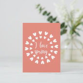 Frühlingsstimmung, Liebe Postkarte (Stehend Vorderseite)