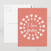 Frühlingsstimmung, Liebe Postkarte (Vorne/Hinten)