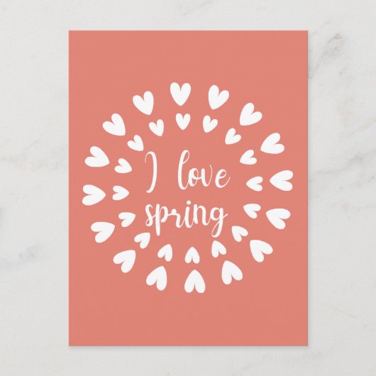 Frühlingsstimmung, Liebe Postkarte (Vorderseite)