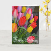 Frühlingsstipps Geburtstagskarte Karte (Gelbe Blume)