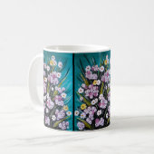 Frühlingsstrauß-Gemälde von Alfred Fox Kaffeetasse (Vorderseite Links)