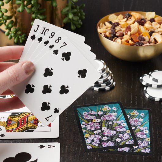 Frühlingsstrauß-Gemälde von Alfred Fox Spielkarten (In Situ)