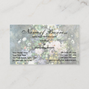 Frühlingsstrauß von Pierre Renoir, Alte Blumen Visitenkarte