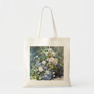 Frühlingsstrauß von Pierre Renoir, Vintage Blumen Tragetasche