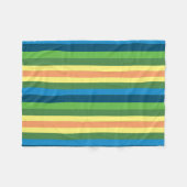 Frühlingsstreifen farbenfrohe Fleece Blankon (Vorderseite (Horizontal))
