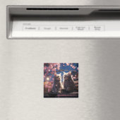 Frühlingssüße Kirschblüten Kätzchen Magnet (In Situ (Geschirrspüler))