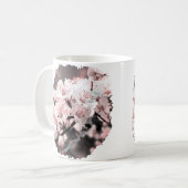 Frühlingsszenario ZierIllustration Rosa Kaffeetasse (Vorderseite Links)