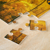 Frühlingsszene mit Kirschblüten und -gebirgen Puzzle (Seite)