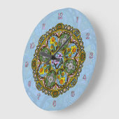 Frühlingsszenhr Große Wanduhr (Winkel)