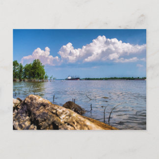 Frühlingstag auf dem Mississippi Postkarte