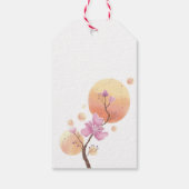 Frühlingstag Blume Muttertag Geschenkanhänger (Rückseite)
