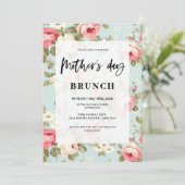Frühlingstag Blumenmutter Brunch Einladung (Stehend Vorderseite)
