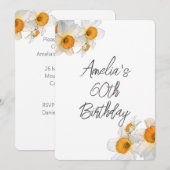 Frühlingstag daffodil Geburtstag Einladung (Vorne/Hinten)