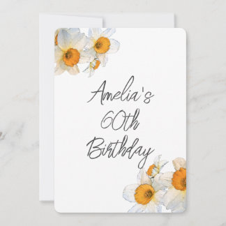 Frühlingstag daffodil Geburtstag Einladung
