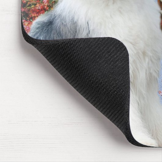 Frühlingstag der englischen Schafhunde Mousepad (Ecke)
