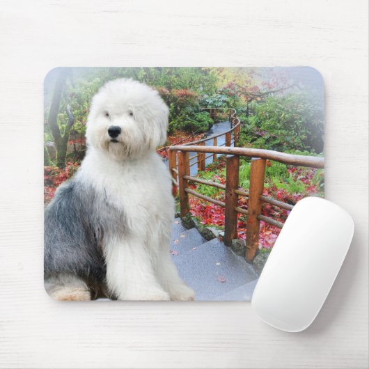 Frühlingstag der englischen Schafhunde Mousepad (Mit Mouse)