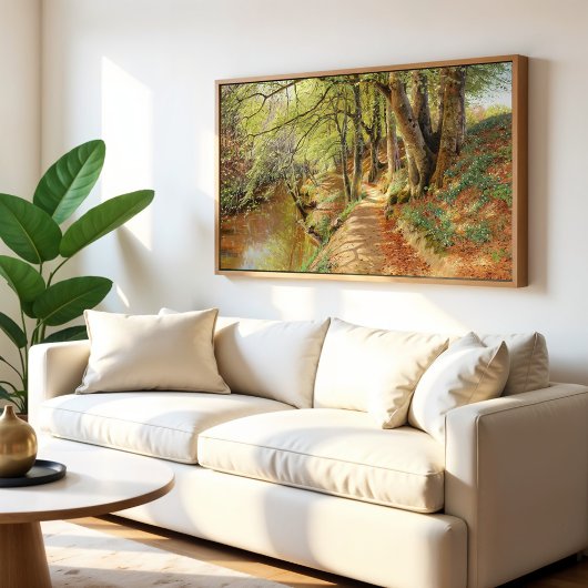 Frühlingstag im Wald Poster