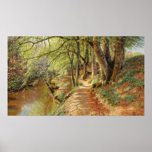 Frühlingstag im Wald Poster (Vorne)