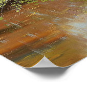 Frühlingstag im Wald Poster (Ecke)