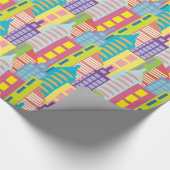 Frühlingstag in der Stadt Geschenkpapier (Ecke)