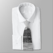 Frühlingstag in Ozark Mill Grayscale Neck Tie Krawatte (Gebunden)