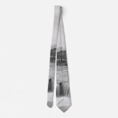 Frühlingstag in Ozark Mill Grayscale Neck Tie Krawatte (Rückseite)