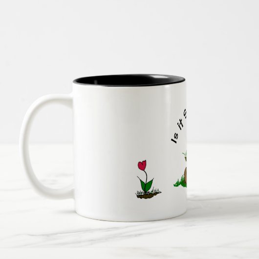 Frühlingstag Zweifarbige Tasse (Links)