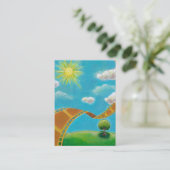 Frühlingstagesfilmkunst-Spaßmalerei für Visitenkarte (Stehend Vorderseite)