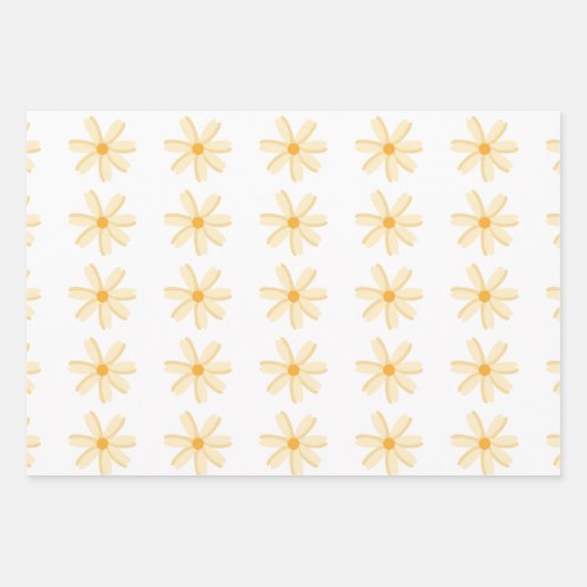 Frühlingstee Party Türkis und Gelb Geschenkpapier Set (Vorderseite 3)